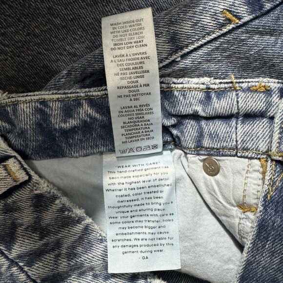 Good American Jeans Womens Size 4 /28 90s Duster Straight High Rise NEW GNDU999T - Picture 10 of 12